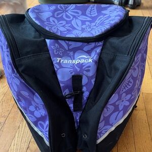 Transpack Purple Floral Backpack